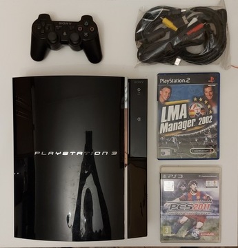 UNIKATOWY zestaw PlayStation3 60gb, pad, 2gry OPIS