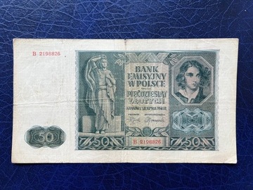 50 złotych 1941 ser. B