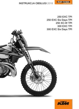 Instrukcja obslugi KTM EXC 250 300 TPI 2018R 