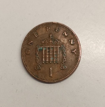 Moneta kolekcjonerska 1 one penny 1990 rok