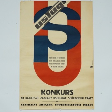 Plakat PRL Konkurs CZSP 1972 Rzemiosło