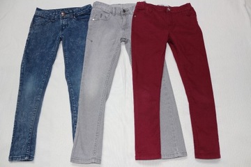 Spodnie gumowane skiny 3 pary Denim George 7 lat+