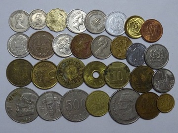 Orient-Egzotyka 30 monet każda inna ciek.mix-A49
