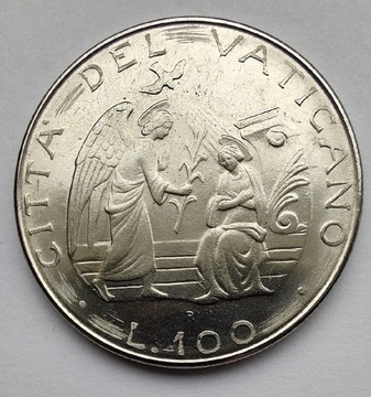 WATYKAN JP II 100 Lire 1987 okołoMENNICZA