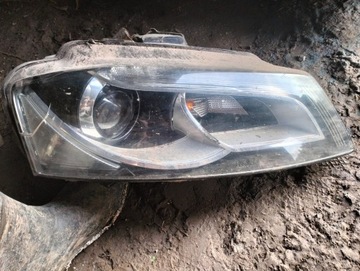 audi a3 8p lampa prawa bixenon uszkodzona