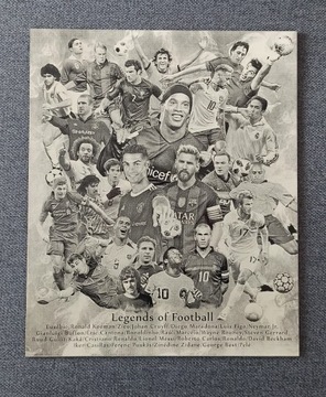 Grawerowany plakat "Legends of Football"