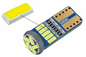 2xŻARÓWKA LED W5W T10 CANBUS 360°SUPER ULTRA JASNA