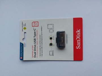 PENDRIVE 128GB DUAL DRIVE USB TYPE-C SANDISK