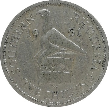 Rodezja Południowa 1 shilling 1951, KM#22
