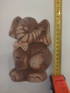 Słoń słonik figurka ceramiczna 