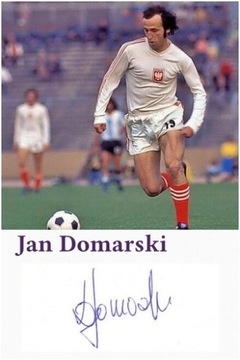 JAN DOMARSKI - oryginalny autograf