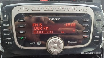 Radio Sony Ford Oryginał zmieniarka 6cd