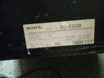 Głośniki Sony SS E620