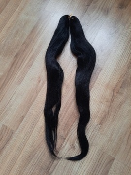 Włosy doczepiane czarne długie 65 cm nowe outlet