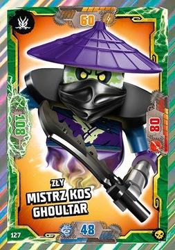 Karta LEGO NINJAGO Wyspa S6 Zły Mistrz Kos nr 127