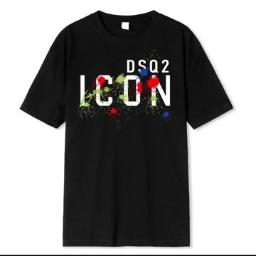T-shirt męski okrągły dekolt Dsquared2 rozmiar L