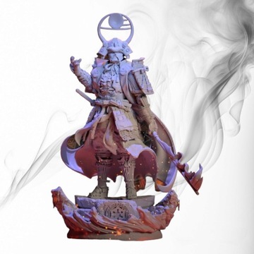 Figurka druk 3D żywica " Samurai vol.2 "- 120 mm