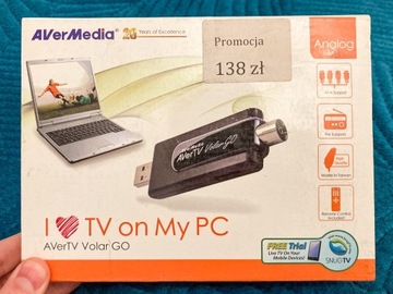 Tuner TV USB - AverTV Volat Go - analogowy