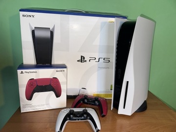 Sony PlayStation 5 + 2 pady + 8 gier