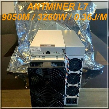 Antminer L7 9050M / 3260W.