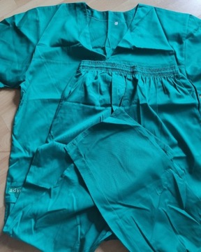 Bluza z spodniami Weterynaryjna zielone XXL