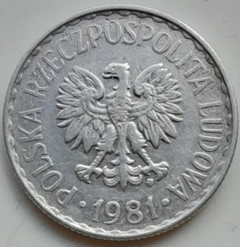 Polska - 1 złoty 1981