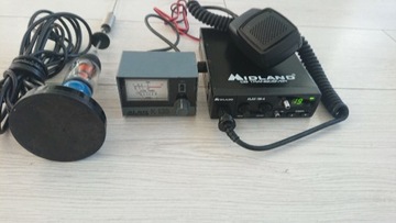 CB Radio Midland Alan 199-A +Antena i SWR Meter 