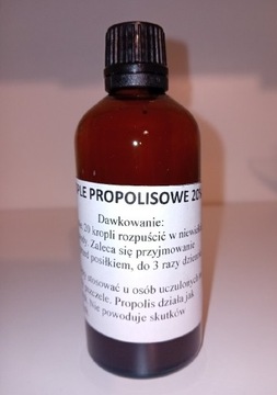 Ekstrakt propolisowy 20%, krople propolisowe 100ml