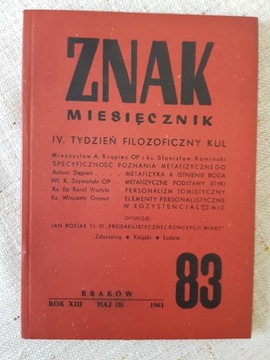 Znak miesięcznik nr 83 Metafizyka