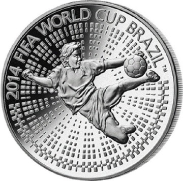 1 rubel Mistrzostwa Świata w Piłce Nożnej 2013.