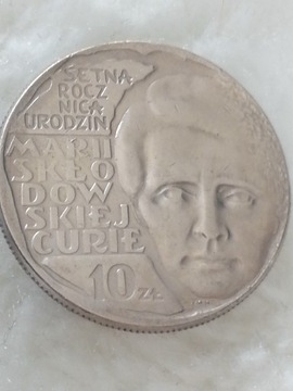 10zł 1967 M. Skłodowskiej-Curie Mennicza 