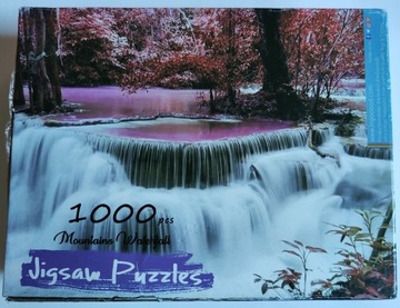 Puzzle 1000 InGoood Montains Waterfall drewniane