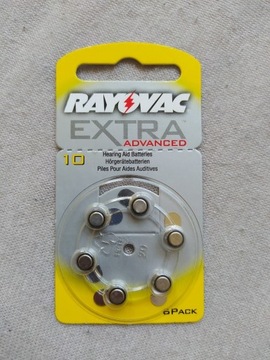 BATERIE RAYOVAC EXTRA P10 PR41 ZESTAW 6 SZTUK