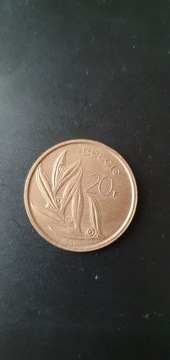 Belgia 20 franków 1981 rok E