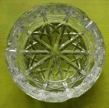 Popielniczka kryształowa PRL kryształ 1960 vintage