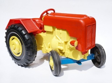  Zabawka PRL plastikowy Traktor URSUS DUŻY UNIKAT