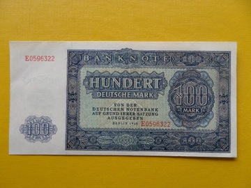 NRD DDR 100 Deutsche Mark 1948 Pick 15 UNC