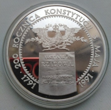 200000 złotych z 1991 roku KONSTYTUCJA