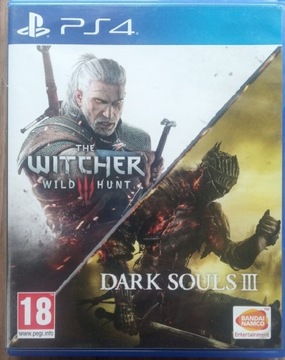 Wiedźmin III Dziki Gon + Dark Souls III na PS4