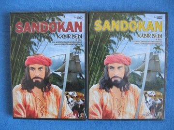 Sandokan - komplet 4 płyty DVD, polski lektor/Nowe