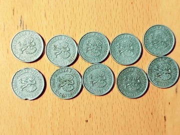 Moneta 5 groszy z 1962-1971 roku zestaw 16szt