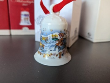 Porcelanowy dzwonek świąteczny 1984 Hutschenreuthe