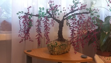 Sztuczne dzewko z koralikami