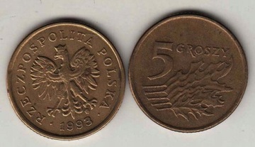 5 gr groszy 1990-2019