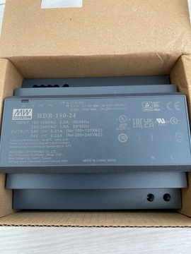 Zasilacz Mean Well HDR-150-24 na szynę DIN 150W 24