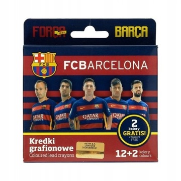 KREDKI GRAFIONOWE - 14 KOLORÓW - BARCELONA - ASTRA