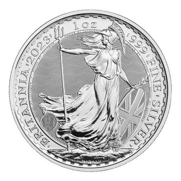 Britannia - Queen Elizabeth II 1 uncja Srebra 2023