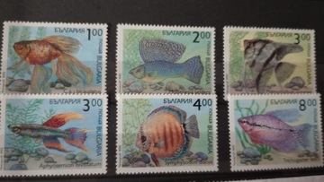 BUŁGARIA_1993r. fauna, ryby , znaczki czyste