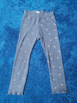 Legginsy dzianinowa stokrotki ZARA r.104 3-4lata