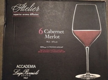 6 x kieliszki Bormioli LB Atelier Merlot - 700ml